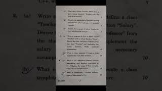 BCS-031: programming in c++  June 2022 question paper