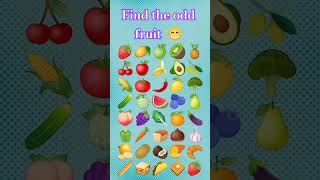 Find the odd fruit 99.9% fail #gk #facts #gkquiz #quiz #shorts #short #ytshorts #trivia