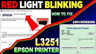 Epson L3251 Printer Ko Reset Kaise Kare? | Service Required Error Solve Karein Aasaan Tarike Se!