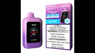 Experience the fusion of four berries with STLTH Vision 20K. Up to 20,000 puffs of pure delight. 🍇🍓