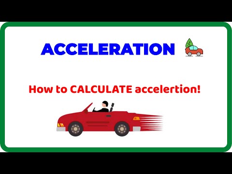 How to Calculate ACCELERATION