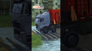 MUDRUNNER DANCING DUMP TRUCK CROSSING RIVER AND MUDDY ROAD #truck #automobile #brainrot
