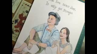 我沒錢所以邊畫畫邊旅行_畫結婚照
