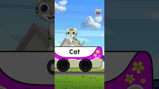 ABC Animal Train Phonics Song -Part1 #BabyTaku #Shorts #ChuChuTV #NurseryRhymes #KidsSongs #Animals