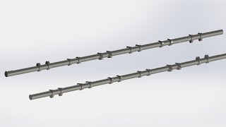 Inline six / I6 camshaft tutorial by Solidworks 9/12 | Solidworks Engine Design tutorial | Beginners