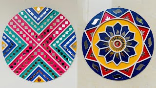 Easy Lippan Art | Lippan Art Will Mirror Work | Wall Hanging Ideas