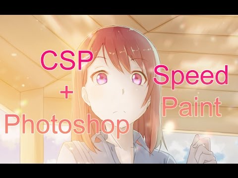 School Girl Speed Paint + Photoshop