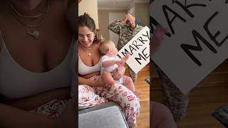 Soldiers homecoming turns into surprise proposal 😱