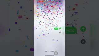 Send Animated text SMS effect on iphone #shorts #short #youtubeshort #apple #ios16