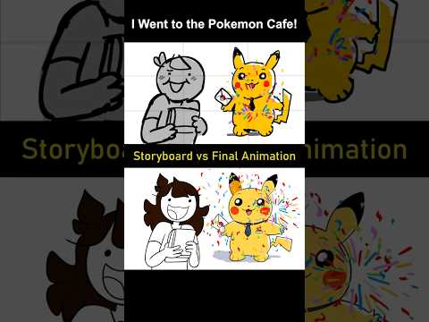 Storyboard vs Animation: The Pokemon Cafe! (shot 1)