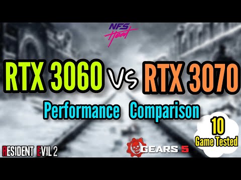 Nvidia RTX 3060 vs 3070|Comparison| 10 Games Tested
