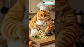 Cooking cat #shortsfeed #messi #shorts #treanding #cartoon #kids