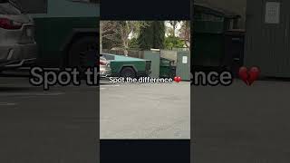 Like I actually can’t spot the difference😭 #cybertruck #viral #shorts