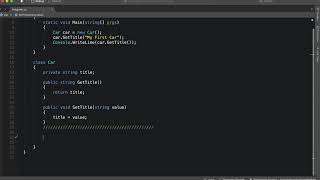 C# Tutorial: Properties, Getters and Setters