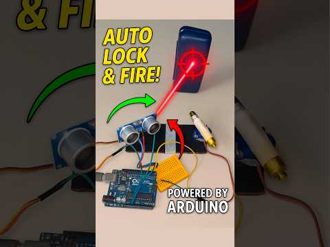 Auto Object Shooter Using Arduino 🔫 | Target Lock & Fire Project | #shorts