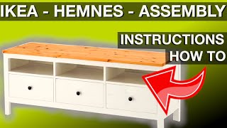 IKEA HEMNES - Storage TV UNIT (Assembly Instructions)