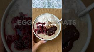 the BEST high protein low calorie breakfast idea (egg white oats recipe) 🥹💕✨ #highprotein