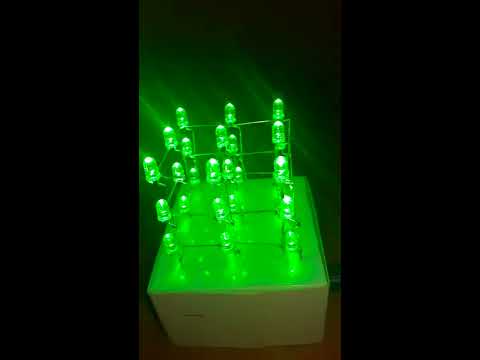 3x3x3 LED cube using Arduino