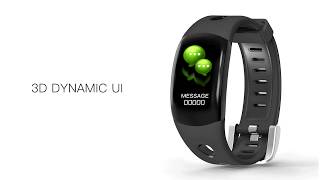 Fitness Tracker HR DM11 IP68 Waterproof Smart Wristband 3D Color Dynamic UI