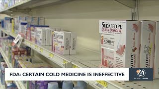 FDA: Certain cold medicine is ineffective