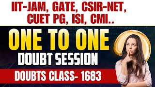 Doubts Class-1683 : JAM, GATE, NET, CUET, ISI, CMI || Ask Me Anything || Mathstats :8810409392