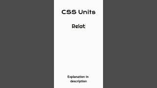CSS Units Explained! Learn The Use of Different Length Units