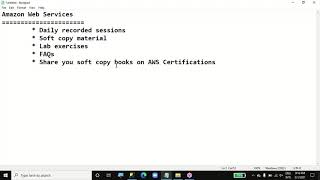 AWS Demo Class