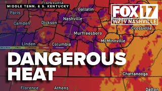 Heat index values set to reach 105 as Middle Tenn. braces for first major heat wave