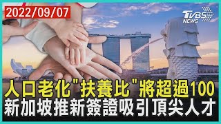 人口老化「扶養比」將超過100 新加坡推新簽證吸引頂尖人才 【財經新聞精選】