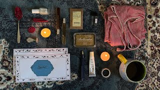 my March favourites (perfume samples; letter writing; folk music; wicker baskets; etc)