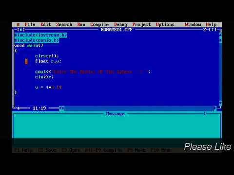C++ Program To Find The Volume of The Sphere // SJ Tutorials