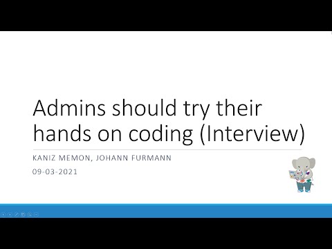 Admins should try their hands on coding (Interview)