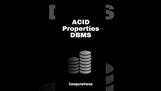ACID Properties in DBMS #dbms #database #sql #oracle #databasemanagement #databasemanagementsystems