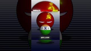 India's Allies Now vs Then 🥶 [ #countryballs #india #shorts ]