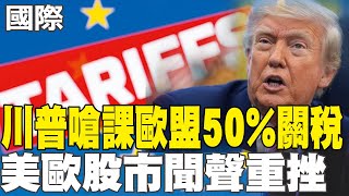 【每日必看】川普嗆課歐盟50%關稅 美歐股市聞聲重挫｜哈佛告上法院! 川普政府"國際生禁令"遭法官叫停 20250524