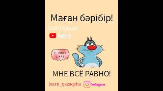 как сказать "Мне всё равно" на казахском? #казахскийязык #учимказахский #казахстан