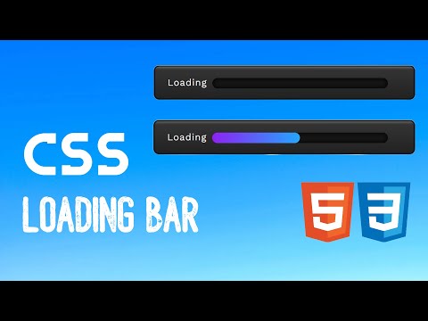 CSS Loading Bar Animation | HTML & CSS