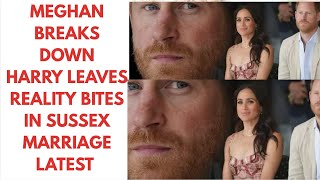 MEGHAN BREAKS DOWN- HARRY QUICKLY LEAVES THE COUNTRY - WHY & LATEST #meghan #meghanmarkle #royal 