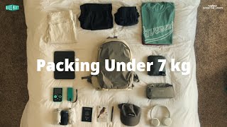 One Bag Travel Packing Under 7 kg | BAGSMART Soar 25L Backpack