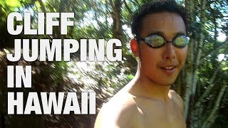 Cliff Jumping in Hawaii with Jordan Wang (kapena falls)