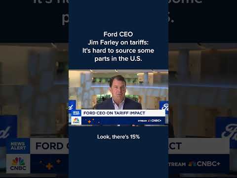 Ford CEO Jim Farley on tariffs: It's hard to source some parts in the U.S.