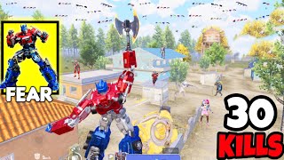 This is The True FEAR of Optimus Prime in BGMI • (30 KILLS) • BGMI Gameplay