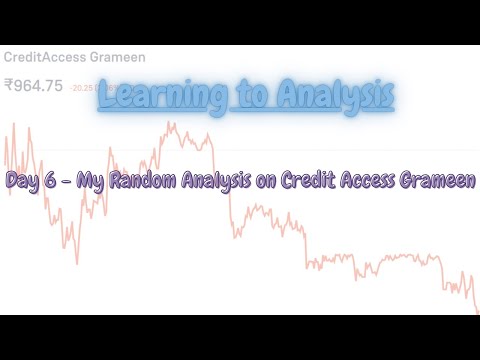 Day 6 | My Analysis on Credit Access Grameen Stock | #creditaccessgrameen #beginnertrader