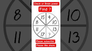 ✅ "Easy Pattern or Tough One? You Decide!"#NumberPuzzle #ThinkSmart #ShortsPuzzle