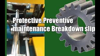 what is this| protective is preventive breakdown maintenance slip,sleep🔴