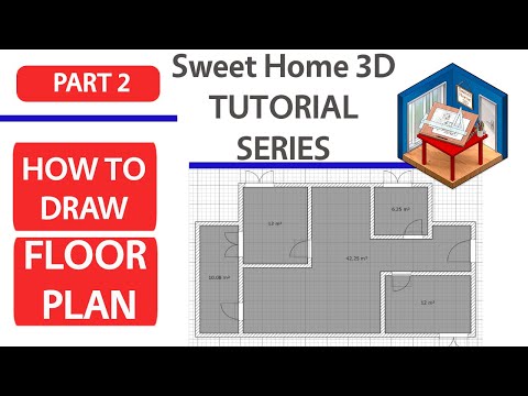 Sweet Home 3D tutorial, PART2 - Create Floor Plan , Door and Windows