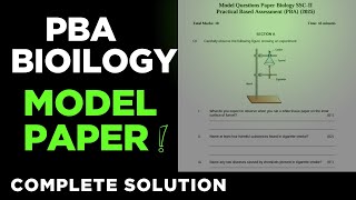 Biology PBA Model Paper  SSC-2  | FBISE in urdu/hindi