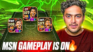 MSN - GAMEPLAY REVIEW 🔥 MESSI - SUAREZ - NEYMAR in efootball 25 mobile