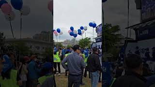 전북 익산 유세 현장, 풍선으로 테러범의 시야를 가려라 #이재명 #진짜대한민국 #지금은이재명