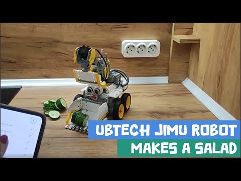 UBTECH Jimu robot makes a salad | Experiment & Fun | Robotics | Technology Realm Resources